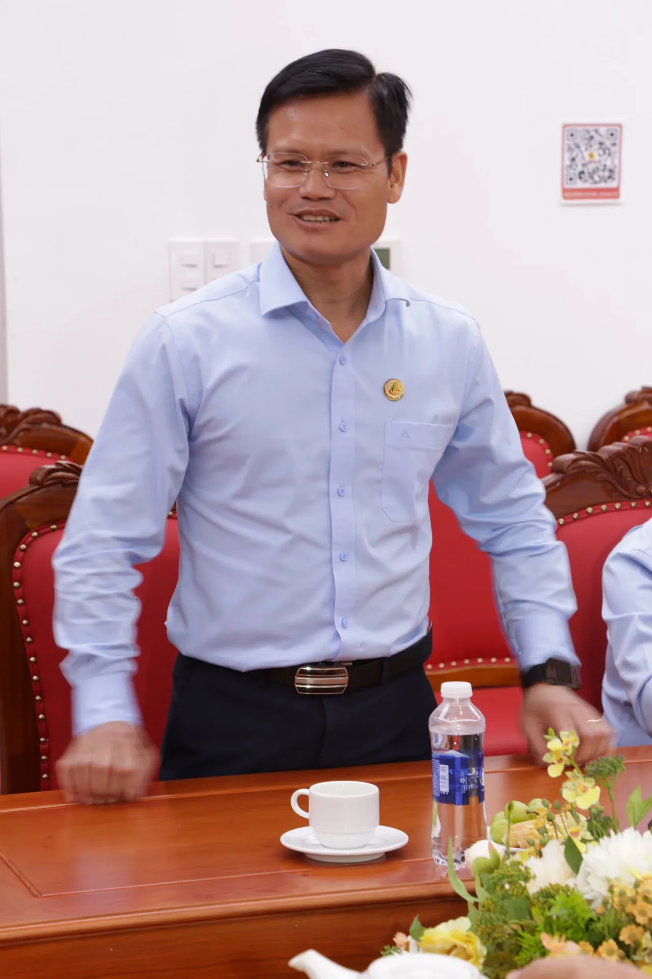 Ông Đỗ Văn Tuấn - Tổng Giám đốc Công ty Cổ phần Phân bón Miền Nam phát biểu chúc mừng