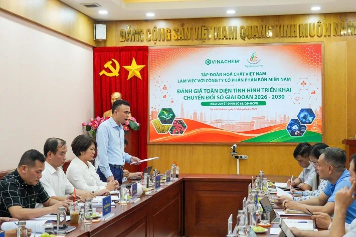 Ông Đào Trọng Cường - Phó Tổng Giám đốc Vinachem phát biểu chỉ đạo